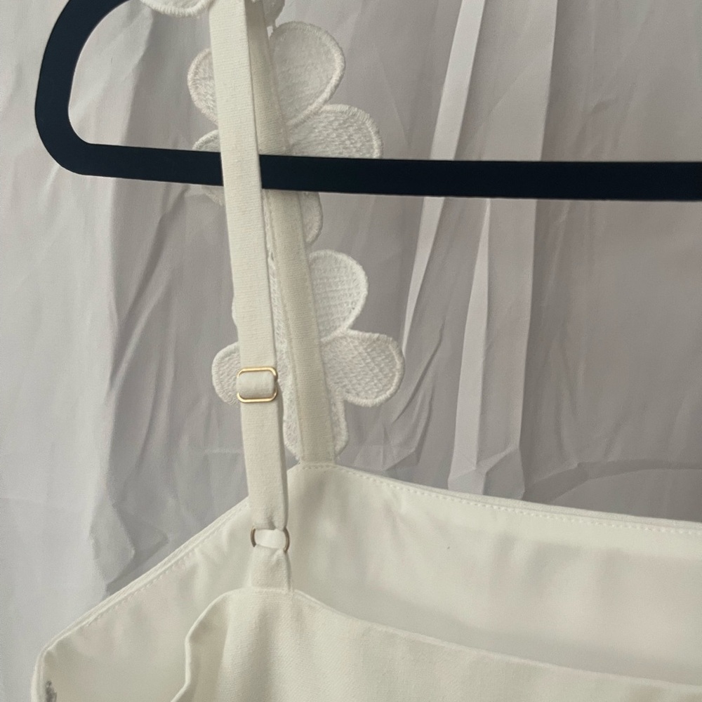 Zara Love Wednesday White Floral Detail Slip - Picture 4 of 8